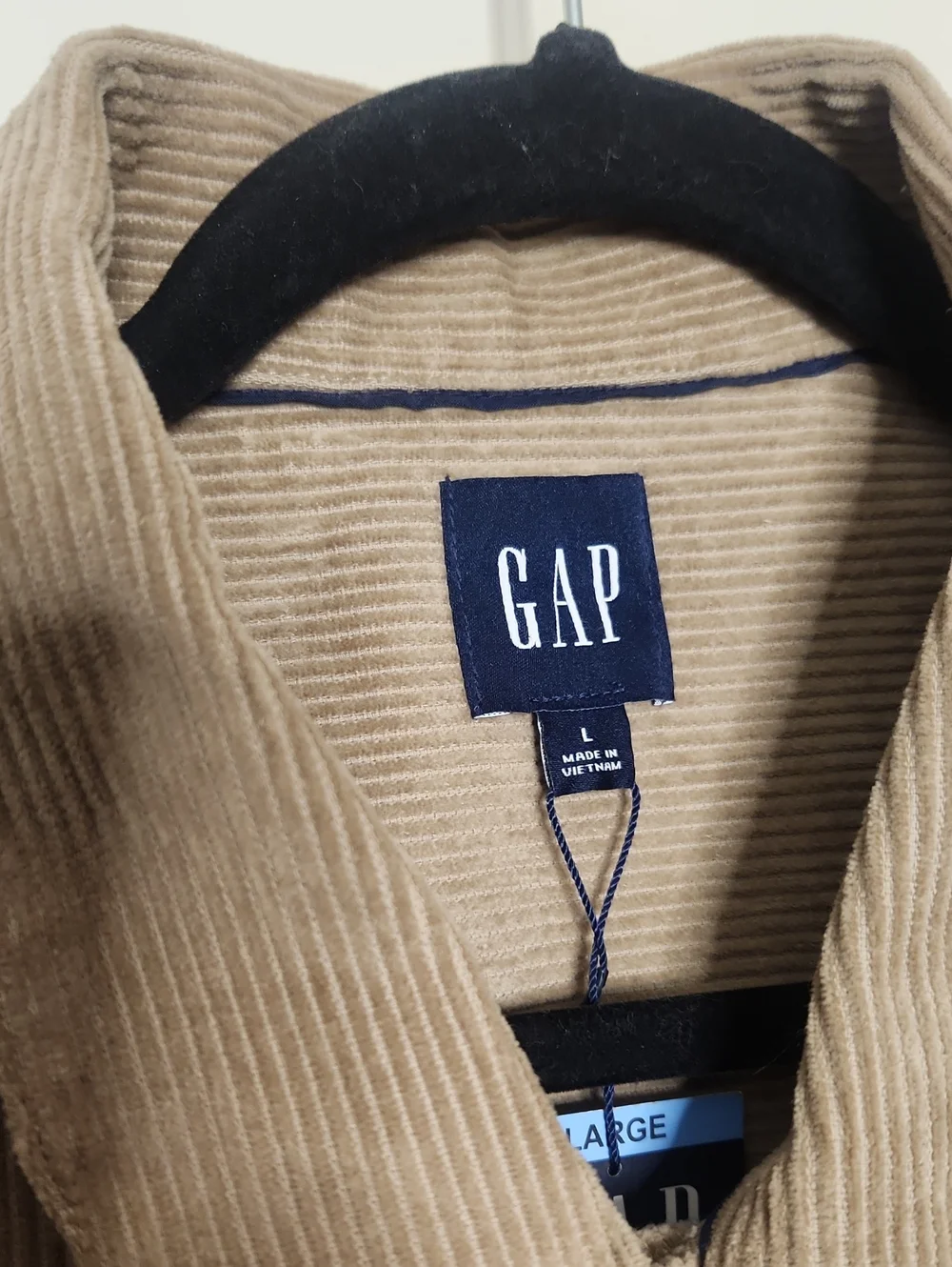 GAP Men's Corduroy 100% Cotton Overshirt Jacket - Tan